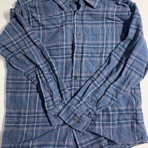 Eddie Bauer Men's Bristol Plaid Button-Up Flannel Size XL